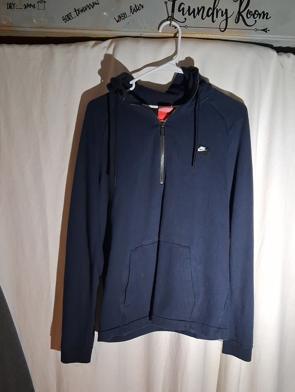 Nike sportswear modern french terry half-zip Hoodie Navy Blue 805132